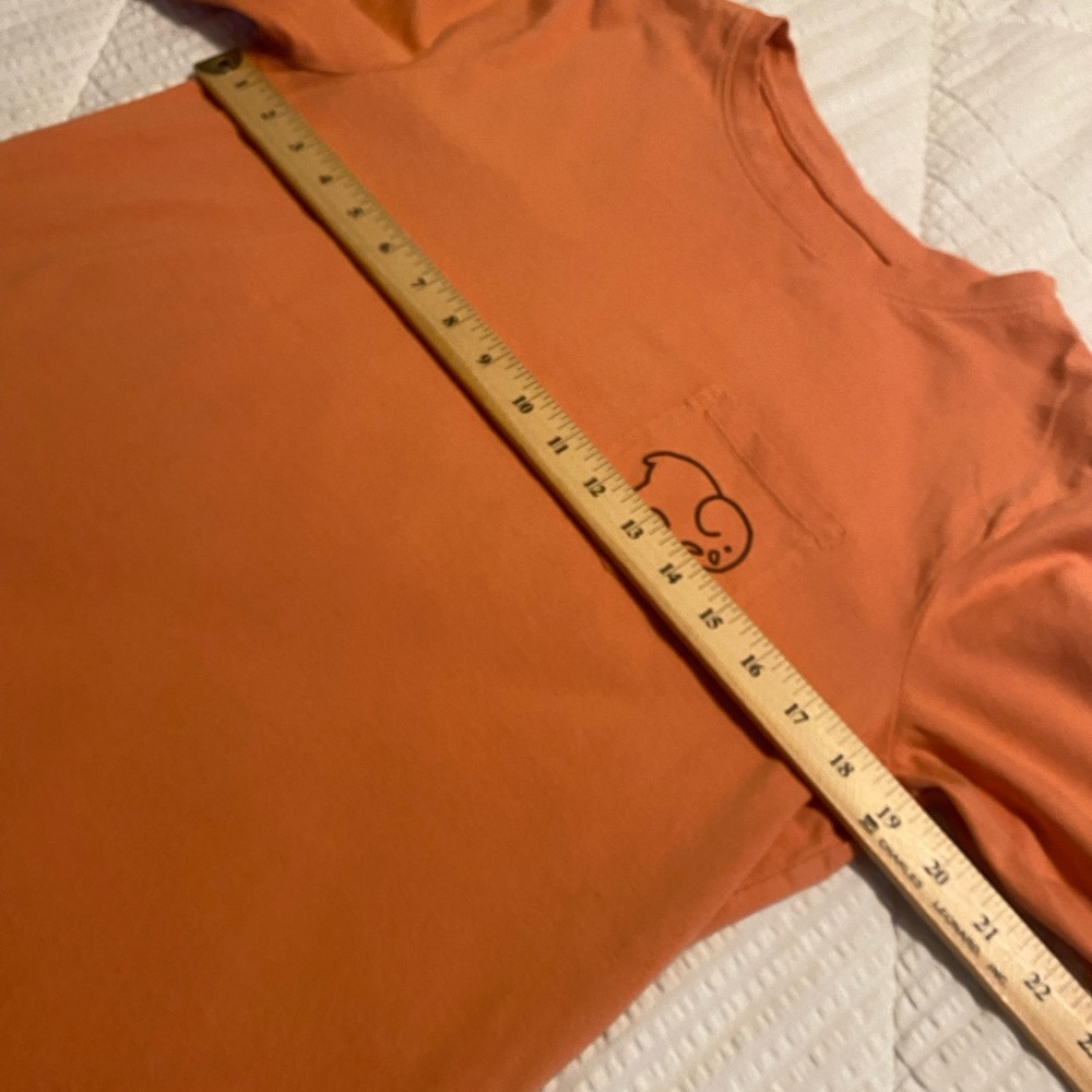 Ivory Ella Long Sleeve Tee Orange/Coral Graphic Tiger Print Organic Cotton M - Picture 5 of 11